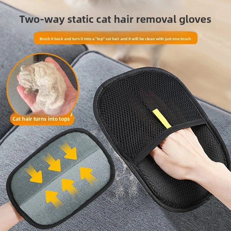 Pet Hair Removal Glove for Furniture and Fabrics