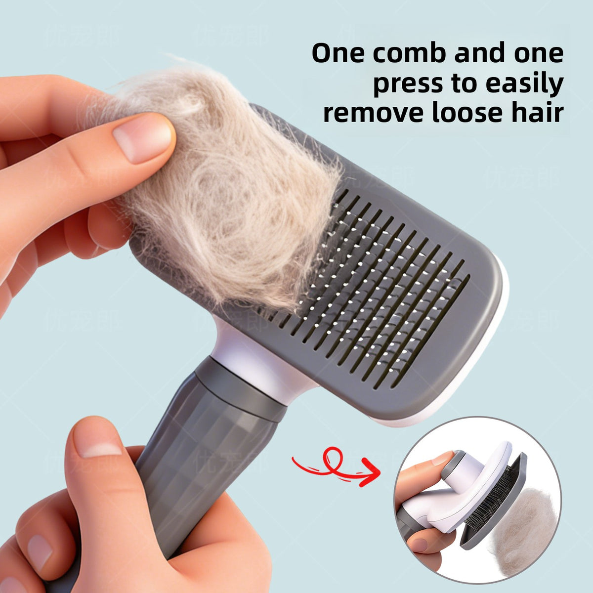 Pet De-Hairing Comb for Cats and Dogs