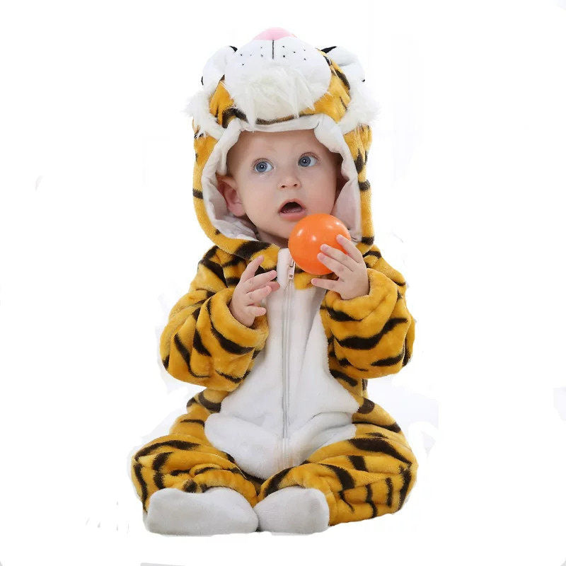 Baby Animal Pyjamas Hooded Onesie