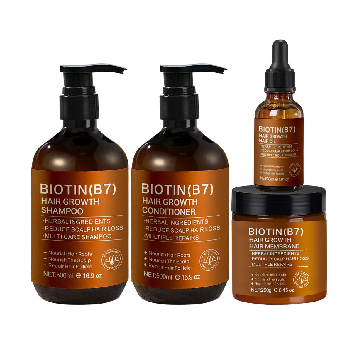 Biotin Hair Care Range: Shampoo, Conditioner, Mask and Oil