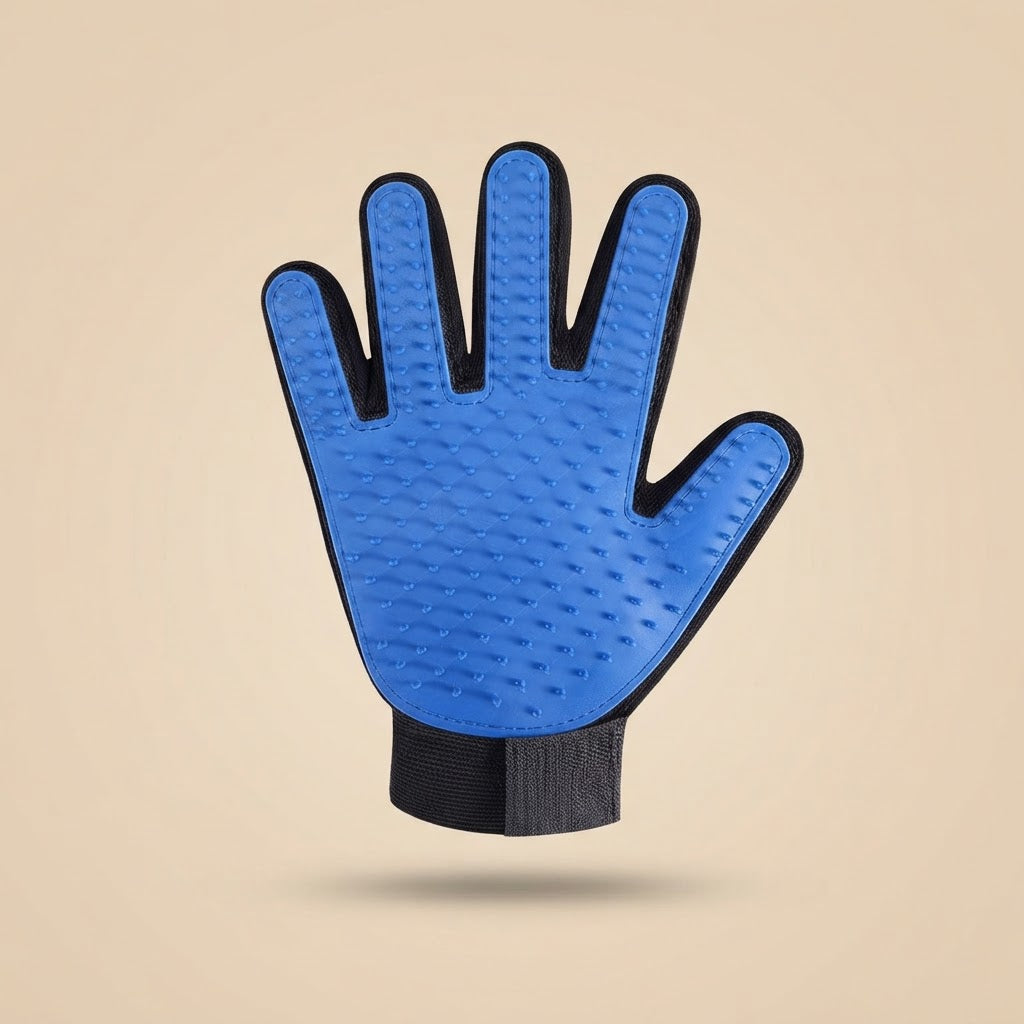 Soft Pet Bathing and Grooming Glove for Cats and Dogs